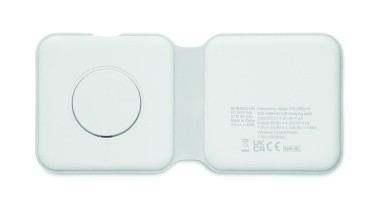 Logotrade Firmengeschenke das Foto: 2in1 faltbare Ladestation 15W